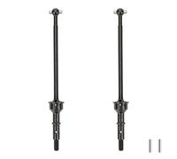 RCAWD Juego completo de eje de transmisión CVD de acero #45 para Losi 1-10 22S 2WD sin preparación de arrastre de coche (negro)