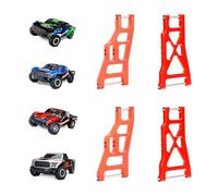 RCAWD Juego de brazos en A para Traxxas Slash 2WD, para Slash VXL, para Ford F-150 Raptor, para actualizaciones Nitro Slash, piezas de brazos de suspensión para #3631A 3631R, #2555A 2555R, rojo
