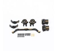 RCAWD Kit completo de dirección de latón con cubierta de portal para piezas Traxxas TRX-4M 1/18 4WD