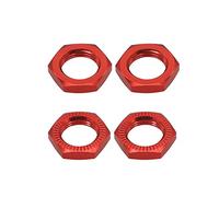 RCAWD Tuerca de rueda de aleación 17mm rosca 1.0 para 1/7 Arrma 6s notorious Kraton Outcast Typhon Talion Infracción Limitless Felony piezas mejoradas (rojo) 4pcs