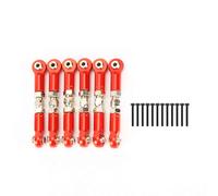 RCAWD Varilla de acoplamiento de eslabones de tensores en negrita 6 piezas para Arrma 1/10 Vorteks Senton Granite Mega 550 piezas de actualización