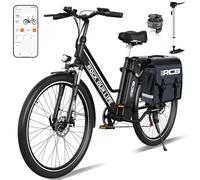 RCB Bicicleta eléctrica de 26 Pulgadas, con batería de Litio 36V 10,4AH y autonomía de hasta 90 km - La Mejor opción para los Viajes Diarios, Bicicleta eléctrica de 250W