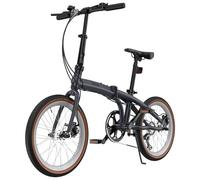 RCB Bicicleta Plegable 20" GK4 Ligera, Cuadro Aluminio, 7 Velocidades, Frenos de Disco, Sin Motor Eléctrico, Fácil Transporte