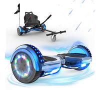 RCB Hoverboard 6.5" Auto-Equilibrio para Niños, de Auto-Equilibrio Hoverboards con Luces Led Integradas y Bluetooth, Hoverkart Go-Kart, Regalo para Niños y Adultos