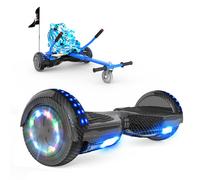 RCB Hoverboard 6.5" Auto-Equilibrio para Niños, de Auto-Equilibrio Hoverboards con Luces Led Integradas y Bluetooth, Hoverkart Go-Kart, Regalo para Niños y Adultos
