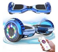 RCB Hoverboard 6.5" Overboard Hover Borad con LED Luces/Bluetooth Regalo para Adultos y Niños Monopatín Hoverboards, Regalo para niños