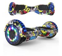 RCB Hoverboard 6.5" Overboard Hover Borad con LED Luces/Bluetooth Regalo para Adultos y Niños Monopatín Hoverboards, Regalo para niños