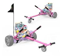 RCB Hoverboard Silla, Accesorio para Hoverboard Kart de Largo Ajustable, Compatible con Hoverboards de Dos Ruedas de 6,5-10 Pulgadas, Hoverkart para Adultos y niños
