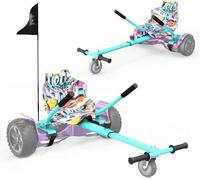 RCB Hoverboard Silla, Accesorio para Hoverboard Kart de Largo Ajustable, Compatible con Hoverboards de Dos Ruedas de 6,5-10 Pulgadas, Hoverkart para Adultos y niños