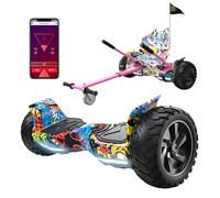 RCB hoverboards SUV y Kart,con Bluetooth, Control de Aplicaciones, Hoverboards Todo Terreno 8.5" Hummer, Mejor Regalo para Niños