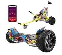 RCB hoverboards SUV y Kart,con Bluetooth, Control de Aplicaciones, Hoverboards Todo Terreno 8.5" Hummer, Mejor Regalo para Niños