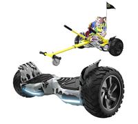 RCB hoverboards SUV y Kart,con Bluetooth, Control de Aplicaciones, Hoverboards Todo Terreno 8.5" Hummer, Mejor Regalo para Niños