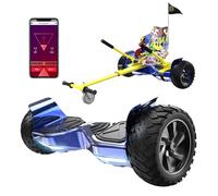 RCB hoverboards SUV y Kart,con Bluetooth, Control de Aplicaciones, Hoverboards Todo Terreno 8.5" Hummer, Mejor Regalo para Niños