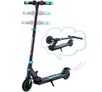 RCB Patinete Eléctrico Niños para 8-12-16 años, Solo 7.55KG Plegable Patinete Eléctrico,250W Motor, Kilometraje Máximo 16KM, Máxima 20 KM/H, Regalos para Niños y Adolescentes (Azul)