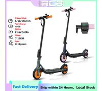 RCB R7X Patinete Eléctrico para Niños, Autonomía 7-15km, Velocidad 15km/h, Ruedas 7 Pulgadas, Amortiguador, Doble Freno, Patinete Eléctrico Infantil, Regalo para Niños, Ideal para uso urbano y parques
