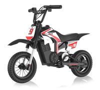 RCB R9X Pro Moto Eléctrica Niños, Motocicleta Eléctrica con Motor 350W, Modos de Velocidad 10/15/25 km/h & Alcance 16KM, Iluminación Ambiental, Neumático 12" Moto para Infantil 6+ Años