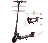 RCB TECH Patinete Eléctrico Niños (8-12-16 años) - Patinete eléctrico Plegable para niños - Autonomía máxima 16 KM - Máx.20 KM/H - Regalo para niños y Adolescentes