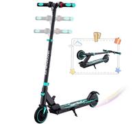 RCB TECH Patinete Eléctrico Niños (8-12-16 años) - Patinete eléctrico Plegable para niños - Autonomía máxima 16 KM - Máx.20 KM/H - Regalo para niños y Adolescentes
