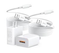 RCBCH Paquete de 2 cargadores de pared con cable de carga USB-C para cámara WYZE Duo Cam Pan, Cam Pan v4, 10 pies