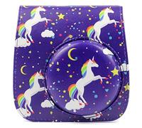 RCBCPLGLNK Accesorios de cámara Unicornio PU Cuero cámara instantánea Bolso de Hombro Funda Protectora Funda Protectora Bolsa Apta for Fujifilm Mini 9 8 Camera Bag(A)