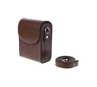 RCBCPLGLNK Estuche for la Camara PU Caja Protectora de Cuero for Correa de Hombro en Forma for Sony HX60 / HX50 Apto for Canon G9X SX700 SX170 S90 S110 S120 G7X G7 XII Camera Bag(Coffee)