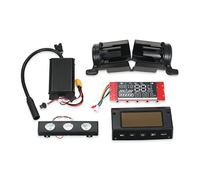 RCBCPLGLNK Patinete eléctrico 3. 6 V 350 W. Regulador de motor sin escobillas, pantalla digital, cubierta de panel de faros, juego de scooter eléctrico, compatible con la carcasa del reloj Kugoo de 8