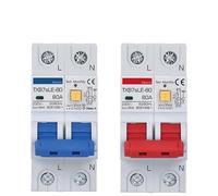 RCBO 6KA Type A 10A 16A 32A 40A 63A 30mA 2P Residual Current Circuit Breaker With Over Current and Leakage Protection(2P TYPE A 220V,25A)