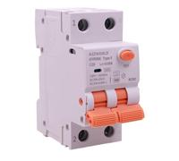 RCBO Tipo F 20A C20, interruptor diferencial con magnetotérmico Clase F Curva C, 1P + N 6kA 30 mA 2 módulos 230 VAC, doble palanca, para instalaciones de equipos electrónicos modernos