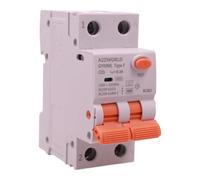 RCBO Tipo F 25A C25 300 mA/0,3 A Interruptor Magnetotérmico Diferencial Clase F Curva C, 1P + N 6 kA, 2 módulos, doble palanca, para instalaciones de equipos electrónicos modernos