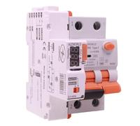 RCBO Tipo F Reinicio Automático 25A C25, Interruptor Diferencial Con Magnetotérmico Clase F Curva C, 1P+N 6kA 30mA 230VAC, 3 Módulos DIN, Reiniciable 3 Veces (10s 60s 300s), Doble Palanca