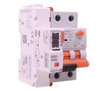 RCBO Tipo F WIFI Rearmable 16A C16, Interruptor Diferencial Con Magnetotérmico Clase F Curva C, 1P + N 6kA 30mA 230VAC, APP Tuya Smart Life, 3 módulos DIN, doble palanca, control remoto y manual