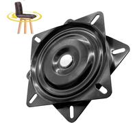 Rcbzzp Placa Giratoria Cuadrada, 190 * 190 * 28 mm, Rodamiento Placa Giratoria, Universal Placa Giratoria Cojinete, Rotatoria de 360°, para Taburetes, Mesas, Estanterías (7,5 Inch)