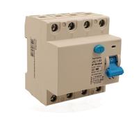 RCCB - Interruptor diferencial puro tipo F trifásico 16 A, 3P + N, 4 módulos DIN, 30 mA, 6000 A, CA 380 V, IP20