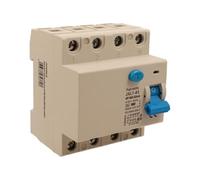 RCCB - Interruptor diferencial puro tipo F trifásico 40 A, 3P + N, 4 módulos DIN, 30 mA, 6000 A, CA 380 V, IP20