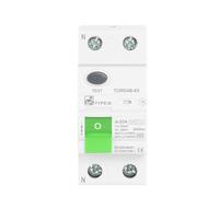 RCCB RCD DC Electric Vehicle EV Charging Pile Residual Current breaker 2P 63A 30mA Type B 10KA Din Rail Earth Leakage TONGOU(2 Pole 100mA,20A)