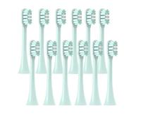 RCCCLXWO 12 Cabezales De Repuesto Compatibles Con Cepillos De Dientes SOOCAS X3/X3U/X5, Suaves Y Coloridos, Con Boquillas De Cerdas De Aspiración.(12MintGreen)