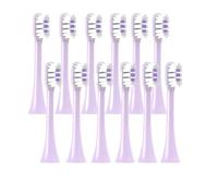 RCCCLXWO 12 Cabezales De Repuesto Compatibles Con Cepillos De Dientes SOOCAS X3/X3U/X5, Suaves Y Coloridos, Con Boquillas De Cerdas De Aspiración.(12Purple)
