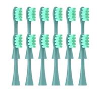 RCCCLXWO 12 Cabezales De Repuesto For Cepillo De Dientes Eléctrico Oclean X/X PRO/Z1/F1/One/Air 2/SE, Con Boquillas De Cerdas Suaves.(12pcs Green)