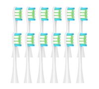 RCCCLXWO 12 Cabezales De Repuesto For Cepillo De Dientes Eléctrico Oclean X/X PRO/Z1/F1/One/Air 2/SE, Con Boquillas De Cerdas Suaves.(12pcs White)
