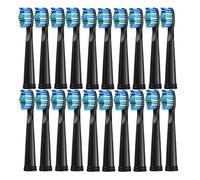 RCCCLXWO 5/10 Cabezales De Repuesto For Cepillo De Dientes Eléctrico, Compatibles Con SEAGO SG910/507/958/515/949/575/551(Black-20pcs)