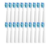 RCCCLXWO 5/10 Cabezales De Repuesto For Cepillo De Dientes Eléctrico, Compatibles Con SEAGO SG910/507/958/515/949/575/551(White-20pcs)