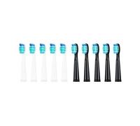 RCCCLXWO Cabezales De Repuesto Compatibles Con Cepillos De Dientes Eléctricos Seago/Fairywill FW/SG 507/508/515/551/917/959/908.(5 Black 5 White)