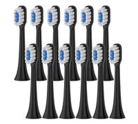 RCCCLXWO Cabezales De Repuesto Compatibles Con Cepillos De Dientes Eléctricos Xiaomi Mijia T301, T302, T501/501C, Con Boquillas De Cerdas Suaves.(T301-302-BK-12Pcs)