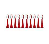 RCCCLXWO Cabezales De Repuesto For Cepillo De Dientes Eléctrico Infantil, Cabezales Suaves, Puntas De Limpieza Profunda, Accesorios.(Red 10pcs head)
