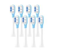 RCCCLXWO Cabezales De Repuesto For Cepillo De Dientes Eléctrico MIJIA T301/T302/T501, Con Boquillas De Cerdas Y Envasado Al Vacío.(8 pcs BJ white)