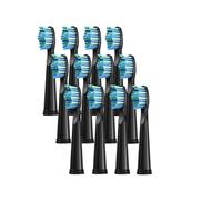 RCCCLXWO Cabezales De Repuesto For Cepillo De Dientes Eléctrico Seago Fairywill (3, 4, 8, 12 Y 16 Unidades)(12 Pcs black)