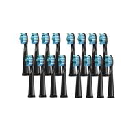 RCCCLXWO Cabezales De Repuesto For Cepillo De Dientes Eléctrico Seago Fairywill (3, 4, 8, 12 Y 16 Unidades)(16 Pcs black)