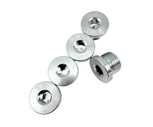 RCCT Tapones para sonda lambda M18 - Tornillo de cierre con sensor Lambda, paquete de 5 tapones ciegos de acero inoxidable 304, rosca M18 × 1,5 para tapones de sensor O2 y sistema de escape (enchufes)