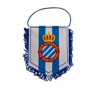 RCD Espanyol Banesp Banderín, Azul/Blanco, 15 x 11 cm