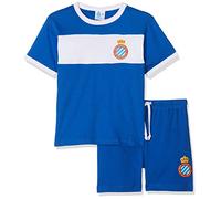 RCD Espanyol Pijesp Pijama Corta, Infantil, Multicolor (Azul/Blanco), S